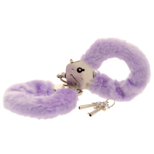 Toy Joy Furry Fun Hand Cuffs Purple Plush