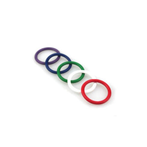 Set Of 5 Rainbow Silicone Pleasure Rings