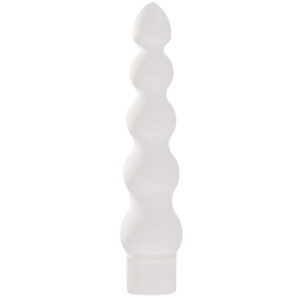 White Nights 7 Inch Ribbed Anal Vibrator