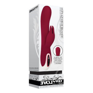 Inflatable Silicone GSpot Bunny Rechargeable Vibe