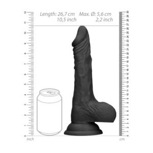 RealRock 10 Inch Dong With Testicles Black