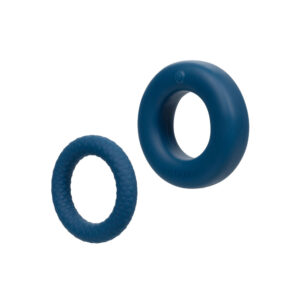 Link Up Optimum Vibrating Cock Ring Set Blue